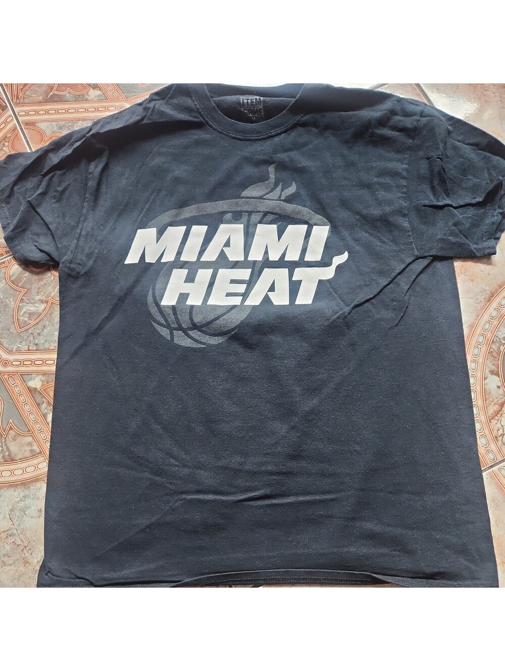 Miami Heat Black Shirt Medium